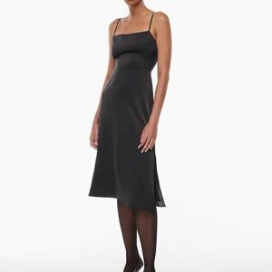 Wilfred Magdalena Satin squareneck dress